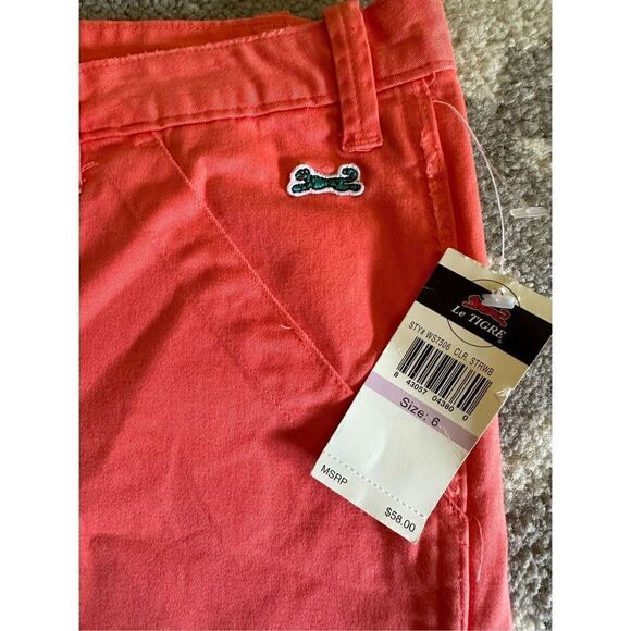 Le Tigre salmon, colored shorts, size 6 brand new - Picture 2 of 9